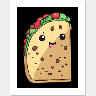 Kawaii Taco Posters and Art